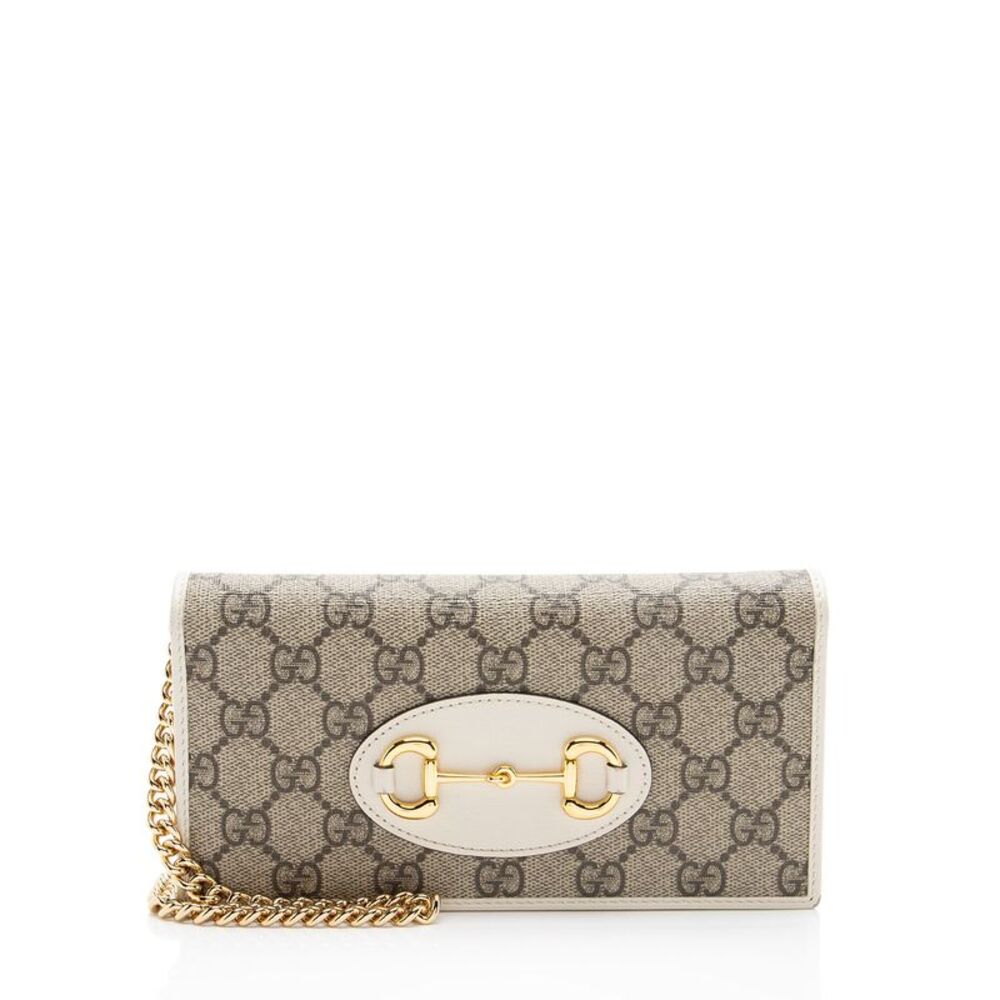 Gucci GG Supreme Horsebit 1955 Wallet on Chain